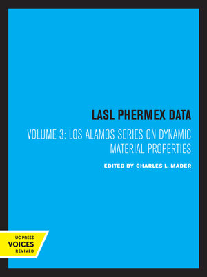 cover image of LASL Phermex Data, Volume III